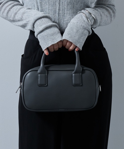 MAISON BREEZE reveur(メゾンブリーズレヴール)の「【MAISON BREEZE reveur】2wayスクエアボストンバッグ ショルダーバッグ(ボストンバッグ・レディース・ブラウン/ブラック/グレー/シルバー・FREE)」の22枚目の写真