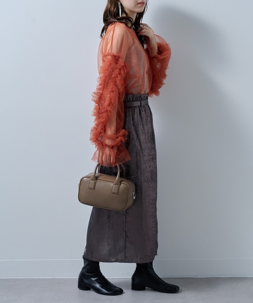 MAISON BREEZE reveur(メゾンブリーズレヴール)の「【MAISON BREEZE reveur】2wayスクエアボストンバッグ ショルダーバッグ(ボストンバッグ・レディース・ブラウン/ブラック/グレー/シルバー・FREE)」の14枚目の写真