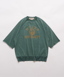 REMI RELIEF(レミレリーフ) 別注 ミャクミャク カレッジロゴ スウェットT