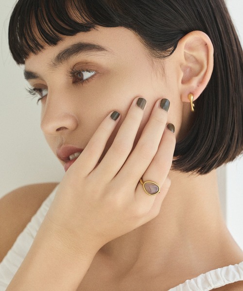 CENE（セネ）の「【CENE】セネ/ネジレストーンリング（リング・レディース・ゴールド・13号/11号/9号）」の5枚目の写真