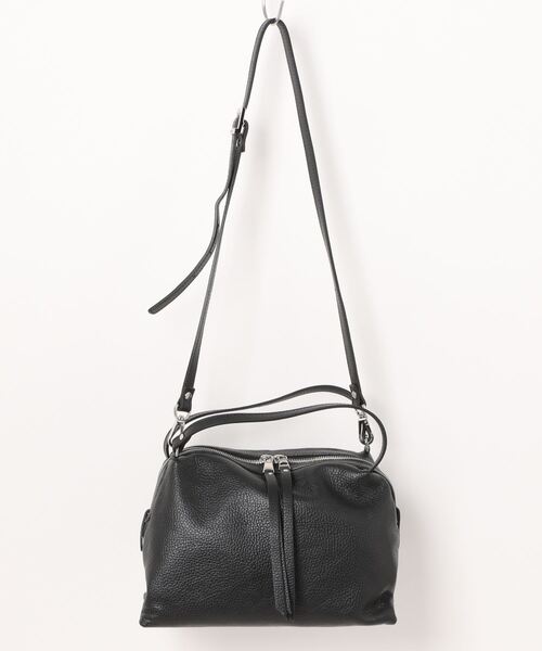 RIPANI（リパーニ）の「【RIPANI】ボックスシルエットレザーハンドバッグ(Q46495)（ハンドバッグ・レディース・ライトグレー/パープル/ブラック・ALL）」の18枚目の写真