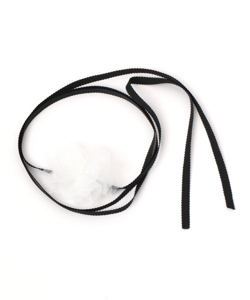 mysty woman（ミスティウーマン）の「フラワーリボンチョーカー 138295（チョーカー・レディース・オフホワイト/ブラック・FREE）」の8枚目の写真