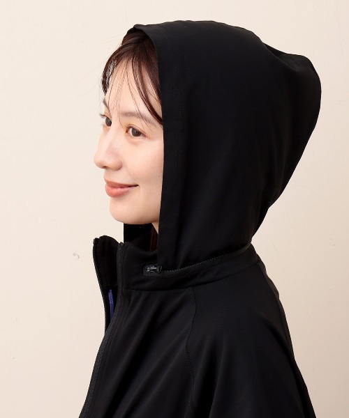 チチカカ（チチカカ）の「収納フード付きロングジャケット（ブルゾン・レディース・ベージュ/その他1/ブラック・FREE）」の6枚目の写真