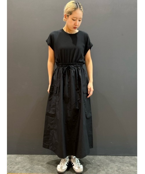 セール】ミックスメディア ユーティリティ ミディワンピース