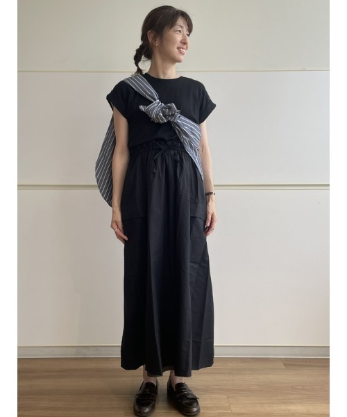 セール】ミックスメディア ユーティリティ ミディワンピース