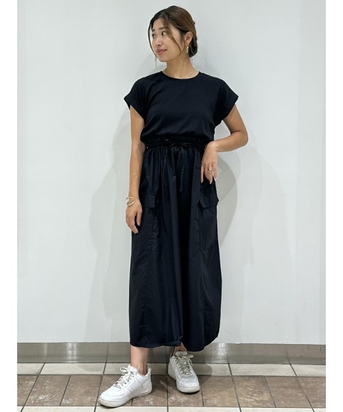 セール】ミックスメディア ユーティリティ ミディワンピース