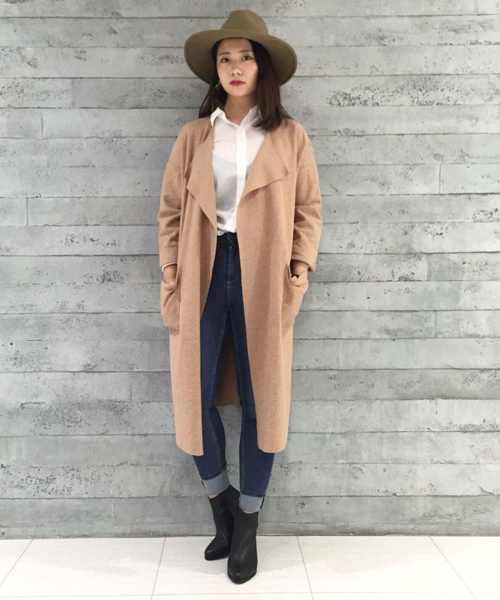 WHO'S WHO gallery(フーズフーギャラリー)の「【S.Vingt-huit】カットウールコーディガン(その他アウター・レディース・グレー/ベージュ・FREE)」の1枚目の写真