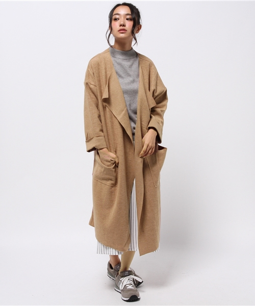 WHO'S WHO gallery(フーズフーギャラリー)の「【S.Vingt-huit】カットウールコーディガン(その他アウター・レディース・グレー/ベージュ・FREE)」の13枚目の写真
