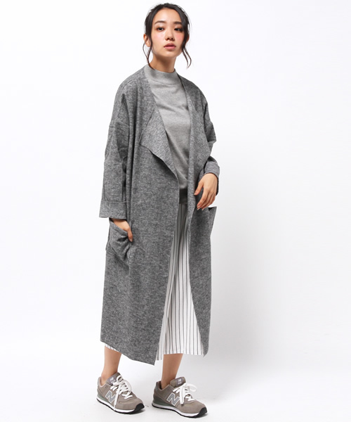 WHO'S WHO gallery(フーズフーギャラリー)の「【S.Vingt-huit】カットウールコーディガン(その他アウター・レディース・グレー/ベージュ・FREE)」の12枚目の写真