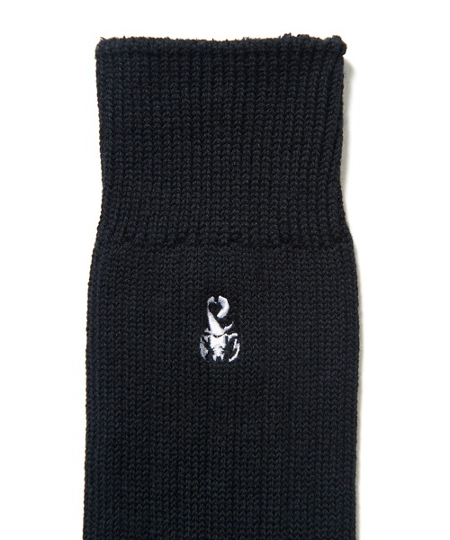 SOPHNET.(ソフネット)の「RIBBED SOCKS(ソックス/靴下・メンズ・ホワイト/ブラック/ネイビー・MEDIUM/LARGE)」の4枚目の写真