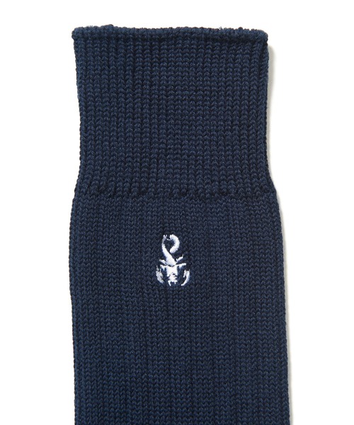 SOPHNET.(ソフネット)の「RIBBED SOCKS(ソックス/靴下・メンズ・ホワイト/ブラック/ネイビー・MEDIUM/LARGE)」の5枚目の写真