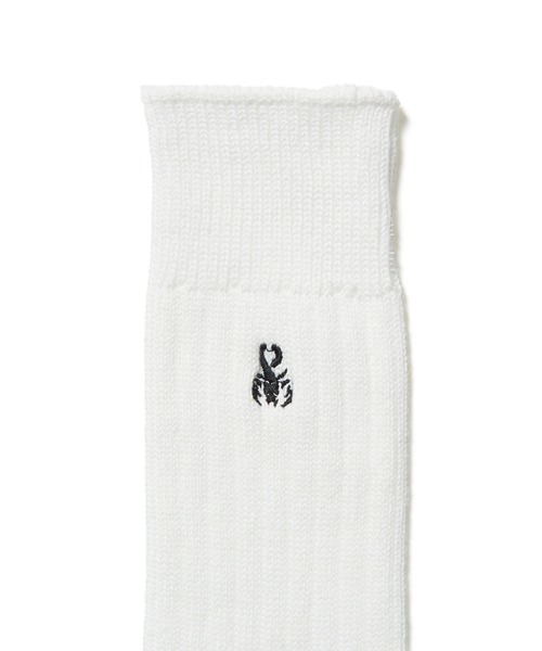 SOPHNET.(ソフネット)の「RIBBED SOCKS(ソックス/靴下・メンズ・ホワイト/ブラック/ネイビー・MEDIUM/LARGE)」の6枚目の写真
