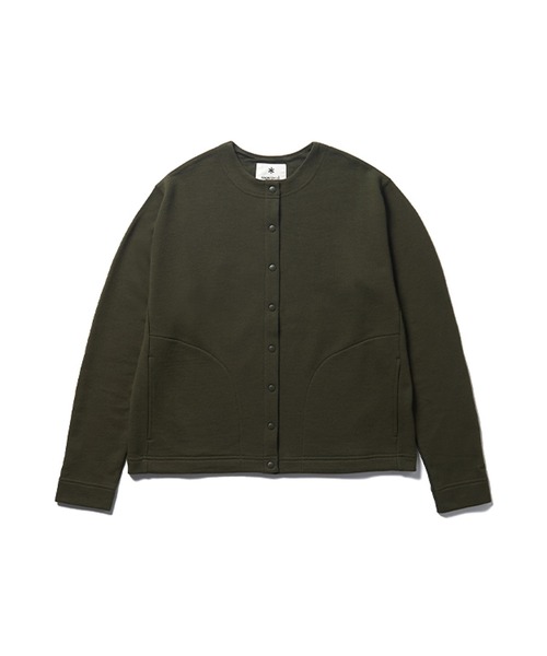 Snow Peak（スノーピーク）の「TAKIBI Sweatshirt Cardigan（カーディガン/ボレロ・レディース・ネイビー/ブラック/オリーブ・3/1/2/4）」の2枚目の写真
