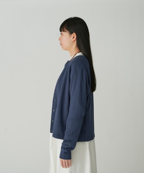 Snow Peak（スノーピーク）の「TAKIBI Sweatshirt Cardigan（カーディガン/ボレロ・レディース・ネイビー/ブラック/オリーブ・3/1/2/4）」の5枚目の写真