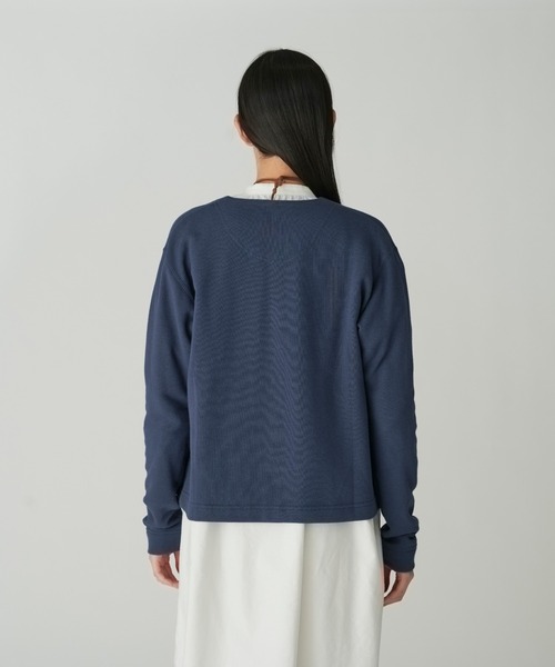 Snow Peak（スノーピーク）の「TAKIBI Sweatshirt Cardigan（カーディガン/ボレロ・レディース・ネイビー/ブラック/オリーブ・3/1/2/4）」の6枚目の写真