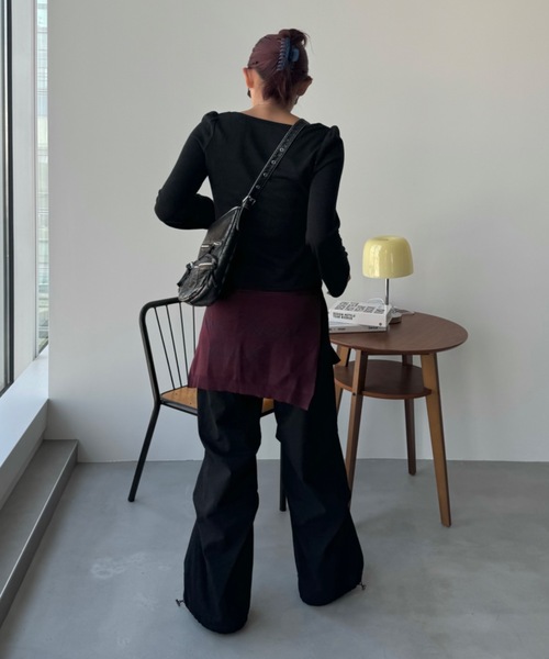 セール】腰巻き3WAYジャガードニット（ストール/ショール）｜SHAGGIE