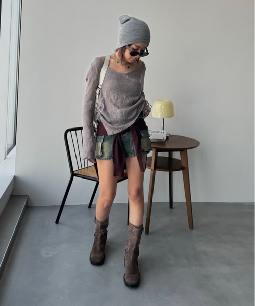 MISSONI　ニット・スカート・ストール3点セット MISSONI ニット・スカート・ストール3点セット AZUL BY MOUSSY