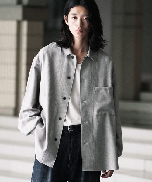 FAUX WOOL COMFORT SHIRT Sサイズ セールFAUX WOOL COMFORT SHIRT（シャツ⁄ブラウス）｜WYM LIDNM