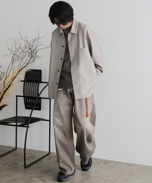 FAUX WOOL COMFORT SHIRT（シャツ/ブラウス）｜WYM LIDNM（ウィム バイ リドム）