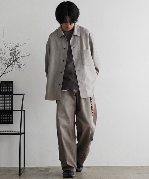 FAUX WOOL COMFORT SHIRT（シャツ/ブラウス）｜WYM LIDNM（ウィム バイ リドム）