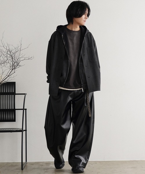 FAUX WOOL COMFORT SHIRT（シャツ/ブラウス）｜WYM LIDNM（ウィム バイ リドム）