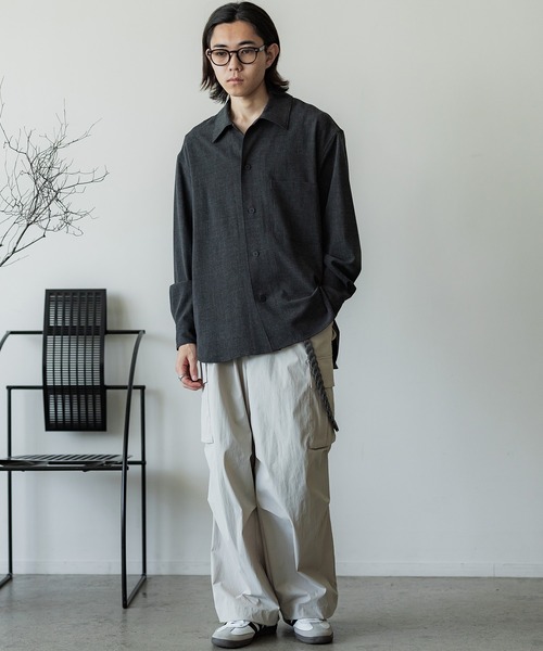 FAUX WOOL COMFORT SHIRT（シャツ/ブラウス）｜WYM LIDNM（ウィム バイ リドム）