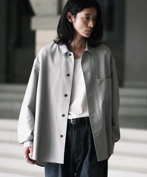 FAUX WOOL COMFORT SHIRT（シャツ/ブラウス）｜WYM LIDNM（ウィム バイ リドム）