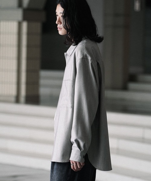 FAUX WOOL COMFORT SHIRT Sサイズ セールFAUX WOOL COMFORT SHIRT（シャツ⁄ブラウス）｜WYM LIDNM