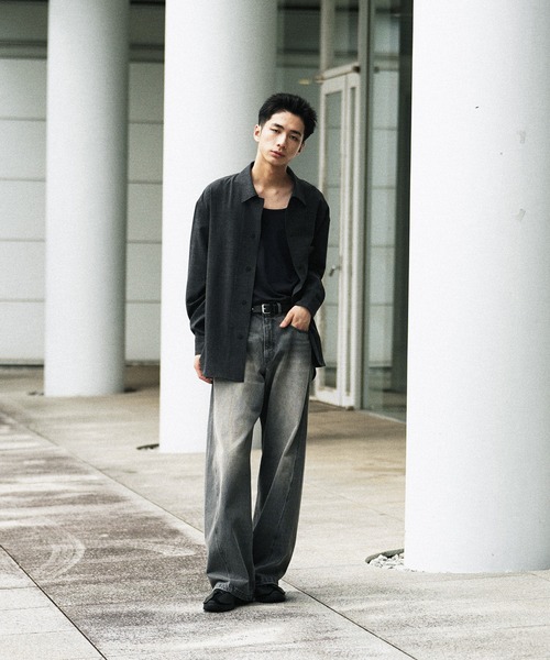 FAUX WOOL COMFORT SHIRT（シャツ/ブラウス）｜WYM LIDNM（ウィム バイ リドム）