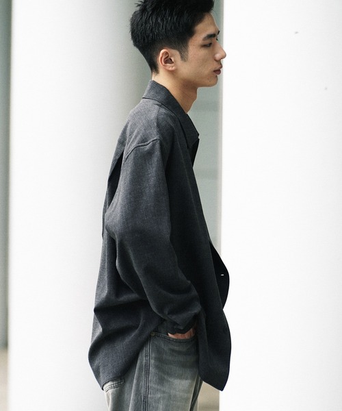 FAUX WOOL COMFORT SHIRT（シャツ/ブラウス）｜WYM LIDNM（ウィム バイ リドム）