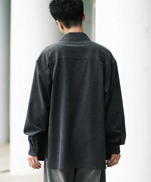 FAUX WOOL COMFORT SHIRT（シャツ/ブラウス）｜WYM LIDNM（ウィム バイ リドム）