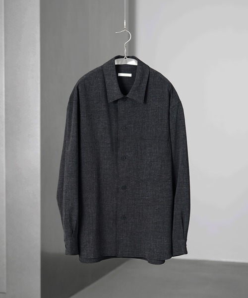 FAUX WOOL COMFORT SHIRT（シャツ/ブラウス）｜WYM LIDNM（ウィム バイ リドム）