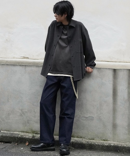 FAUX WOOL COMFORT SHIRT（シャツ/ブラウス）｜WYM LIDNM（ウィム バイ リドム）