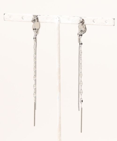 AZUL by moussy（アズールバイマウジー）の「ミックスチェーンスウィングデザインピアス（ピアス（両耳用）・レディース・ゴールド系その他/シルバー・FREE）」の15枚目の写真