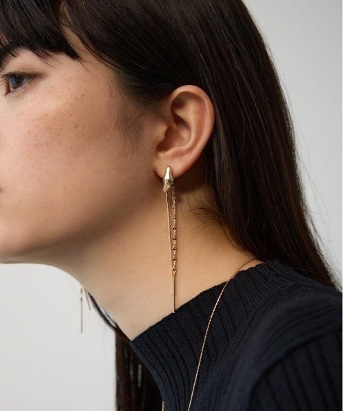 ピアス masamislipslikesuger ミックスチェーンスウィングデザインピアス（ピアス（両耳用））｜AZUL