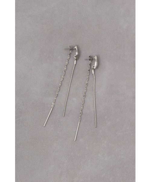 AZUL by moussy（アズールバイマウジー）の「ミックスチェーンスウィングデザインピアス（ピアス（両耳用）・レディース・ゴールド系その他/シルバー・FREE）」の12枚目の写真