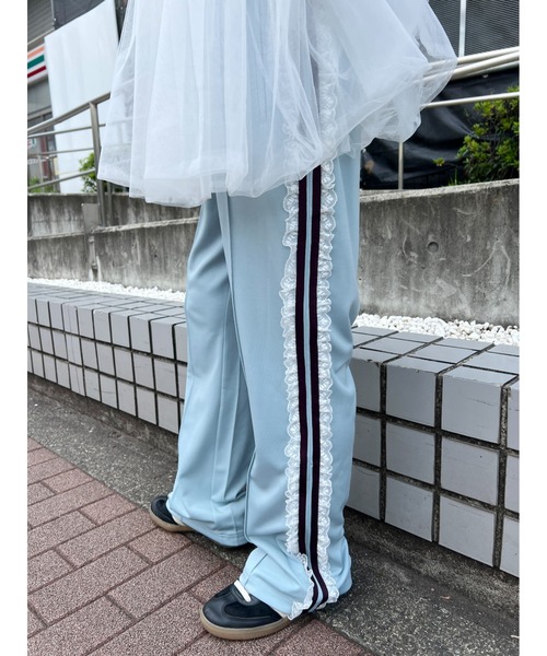 WC（ダブル シー）の「レースライントラックパンツ（その他パンツ・レディース・ピンク/サックスブルー/ブラック・FREE）」の16枚目の写真