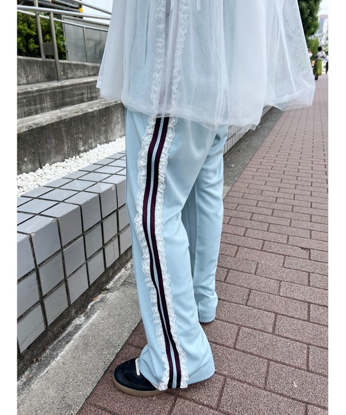 WC（ダブル シー）の「レースライントラックパンツ（その他パンツ・レディース・ピンク/サックスブルー/ブラック・FREE）」の17枚目の写真