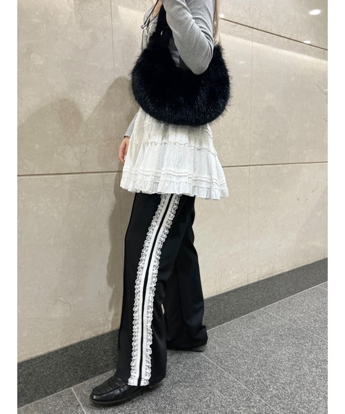 WC（ダブル シー）の「レースライントラックパンツ（その他パンツ・レディース・ピンク/サックスブルー/ブラック・FREE）」の6枚目の写真