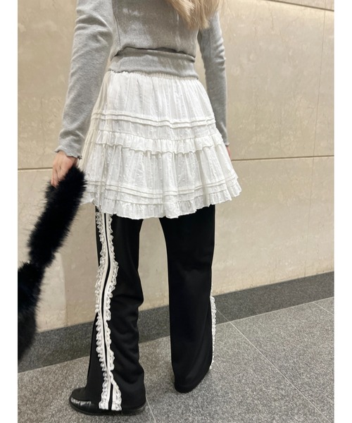 WC（ダブル シー）の「レースライントラックパンツ（その他パンツ・レディース・ピンク/サックスブルー/ブラック・FREE）」の8枚目の写真