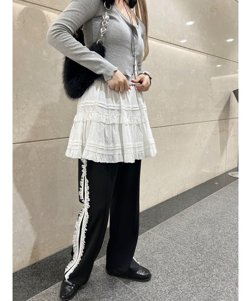 WC（ダブル シー）の「レースライントラックパンツ（その他パンツ・レディース・ピンク/サックスブルー/ブラック・FREE）」の10枚目の写真