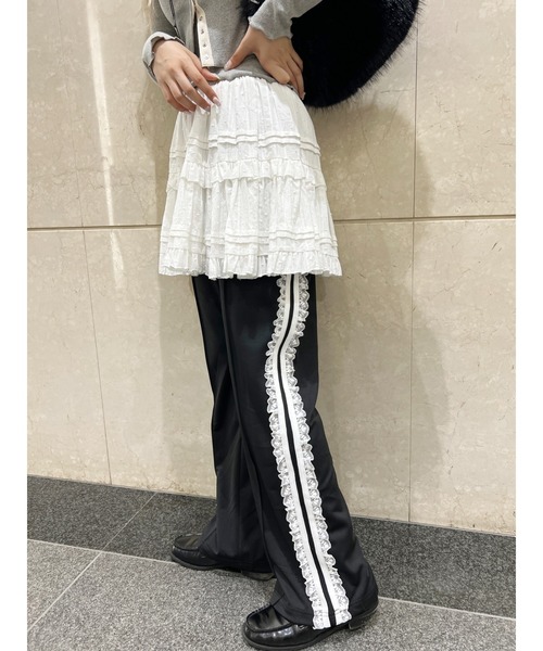 WC（ダブル シー）の「レースライントラックパンツ（その他パンツ・レディース・ピンク/サックスブルー/ブラック・FREE）」の11枚目の写真