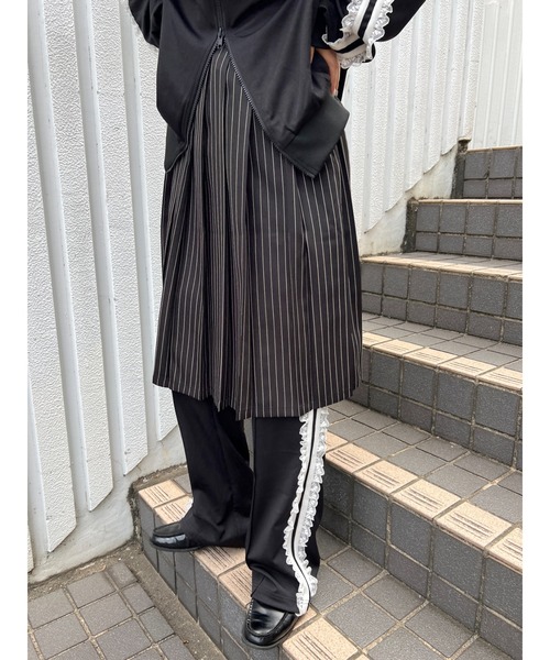 WC（ダブル シー）の「レースライントラックパンツ（その他パンツ・レディース・ピンク/サックスブルー/ブラック・FREE）」の14枚目の写真