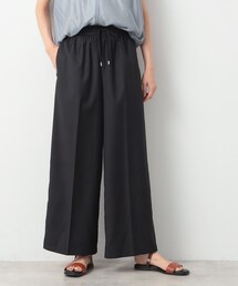 ◆【洗える】センタープレスワイドパンツ