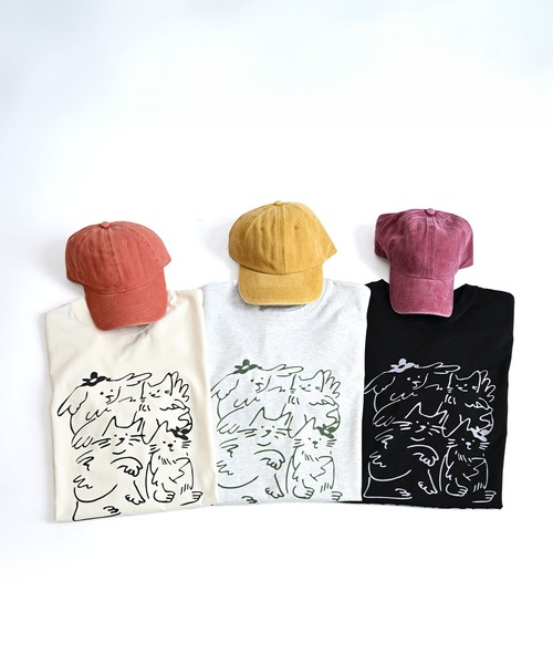 【MARAI】ネコちゃんイラストプリント 半袖 Tシャツ（Tシャツ/カットソー）｜MARAI（マーライ）