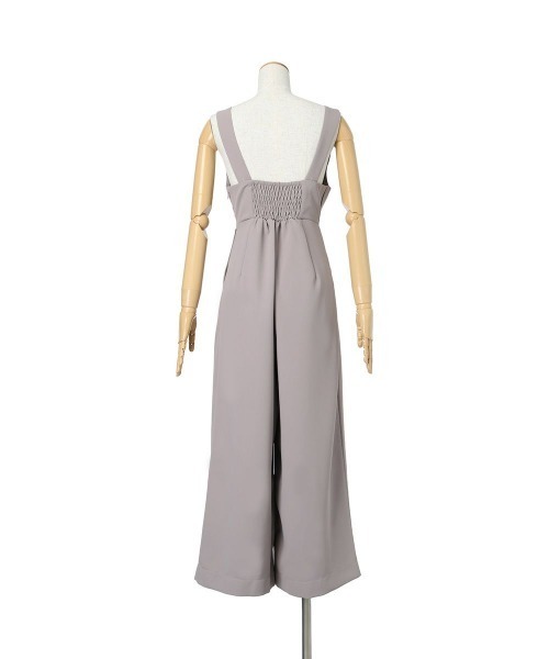 an another angelus（アンアナザーアンジェラス）の「【2サイズ展開】ディープネックレースアップサロペット/ananotherangelus/fint　フィント（サロペット/オーバーオール・レディース・ピンクベージュ/ブラック・1/2）」の18枚目の写真