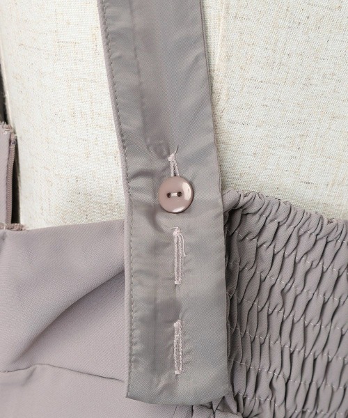 an another angelus（アンアナザーアンジェラス）の「【2サイズ展開】ディープネックレースアップサロペット/ananotherangelus/fint　フィント（サロペット/オーバーオール・レディース・ピンクベージュ/ブラック・1/2）」の22枚目の写真