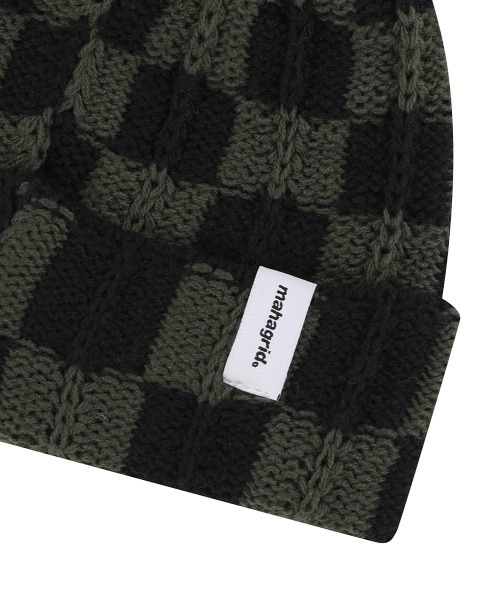 [mahagrid] CHECKERBOARD BEANIE /追跡付 CHECKERBOARD BEANIE - mahagrid | 60% - Asian Fashion Online