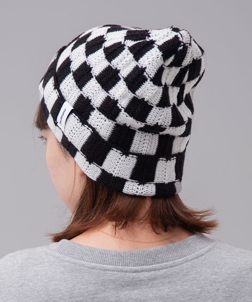 mahagrid/マハグリッド』 CHECKERBOARD BEANIE/チェッカーボード