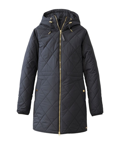 L.L.Bean(エルエルビーン)の「ビーンズ・コージー・キルト・コート 米国フィット・プチ(その他アウター・レディース・ネイビー/グリーン・LARGE/SMALL/MEDIUM)」の13枚目の写真